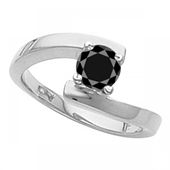 טבעת סוליטר יהלום שחור 2811